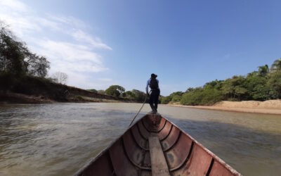Boat ride in the Llanos